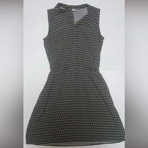 Sleeveless Merona Front Button Knee Length Dress with Pockets Size Small